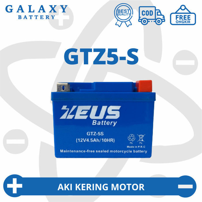 Aki Motor Vixion Old + Scorpio Z Gtz5S Zeus Mf Accu Kering