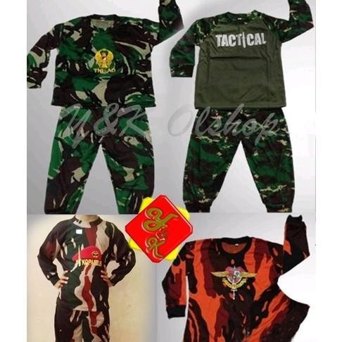 Baju Tentara Anak Kostrad TNI AD Kop Setelan Baju Anak Laki-laki