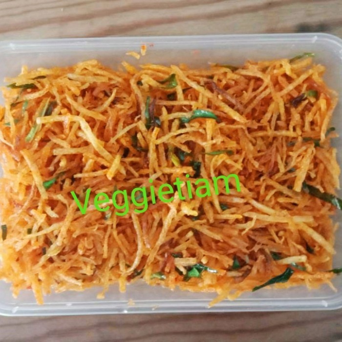 

Kentang Kering Mustofa Vegan Vegetarian Veggietiam Keripik Kripik