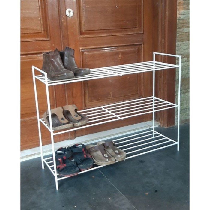 Besi Beton 8Mm/New Rak Sepatu 3 Susun/Rak Bunga Besi/Rak Bunga Murah