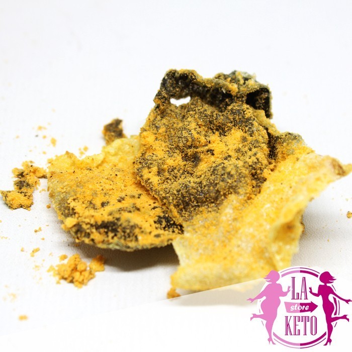 

La Keto Fish Skin Ed Egg Kulit Ikan Crispy Rasa Telur Asin @70Gr
