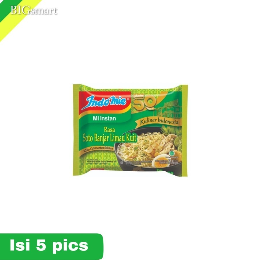 

Indomie Mi Instan Soto Banjar Limau Kuit 75 g × 5 pcs