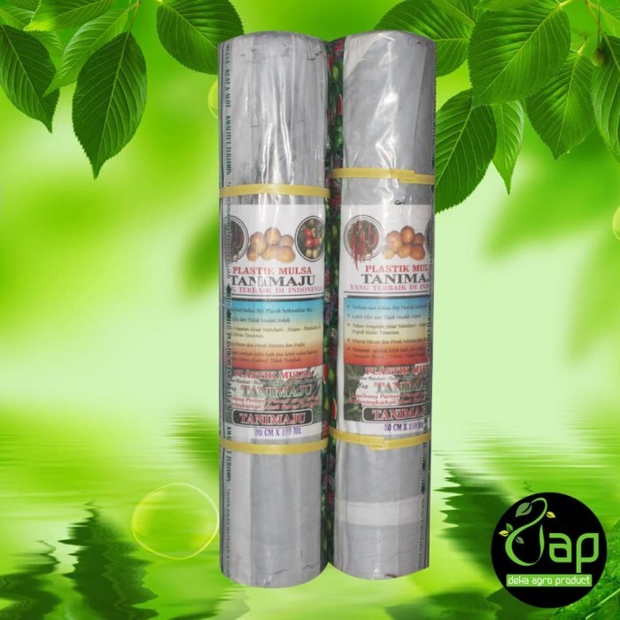 Plastik Mulsa Hitam Perak "Tani Maju" 80/160 Cm X 190 M