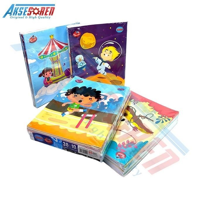 

Fx-4 Buku Tulis Sekolah Sinar Dunia [Isi 38 Lembar/ 10 Buku] / Write Book Sidu [1 Pack] Berkualitas
