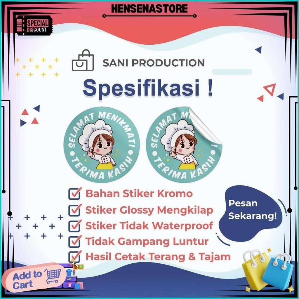 Cetak Stiker Kromo A3+ Cetak Stiker Label Kromo Glossy Anti Air Cetak Stiker Kilat Satu Hari Siap Ki