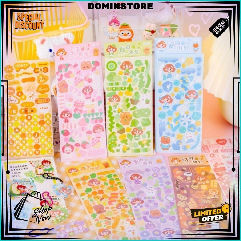 

Sticker Hias Motif Kartun Sticker Timbul Kartun Lucu Sticker Karakter Menghias Buku Jurnal Best Seller