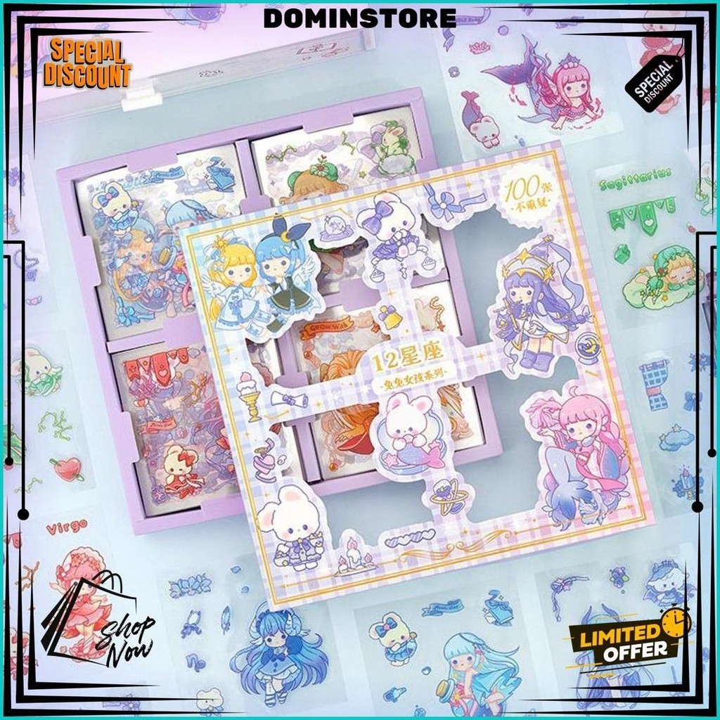 

Stiker Zodiak 100 Lembar Zodiac Sign Sticker Murah Grosir Lucu Promo