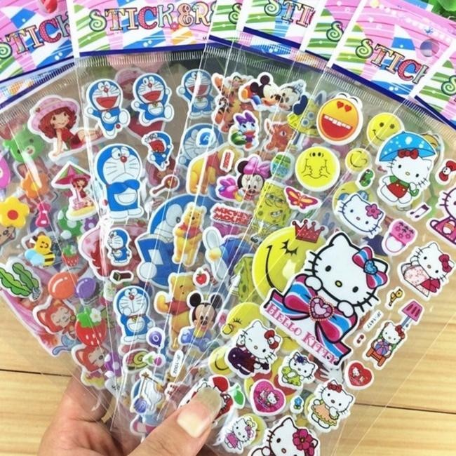 

Taiyo Stiker Anak 3D Sticker Karakter Timbul Random Tempel Motif Kartun Lucu Promo