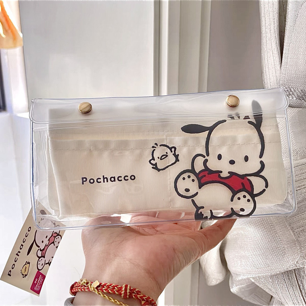 

Snoopy Pacha Dog TranslucentPVCWaterproof Large Capacity Middle School Student Pencil Case Stationery Case
