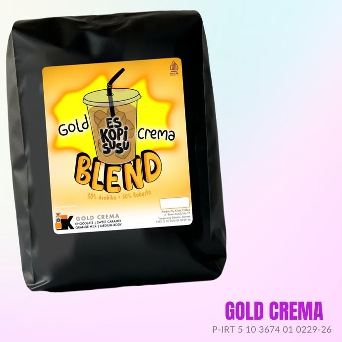 

Kopi Gold Crema Espresso Blend 1Kg Untuk Kopi Susu