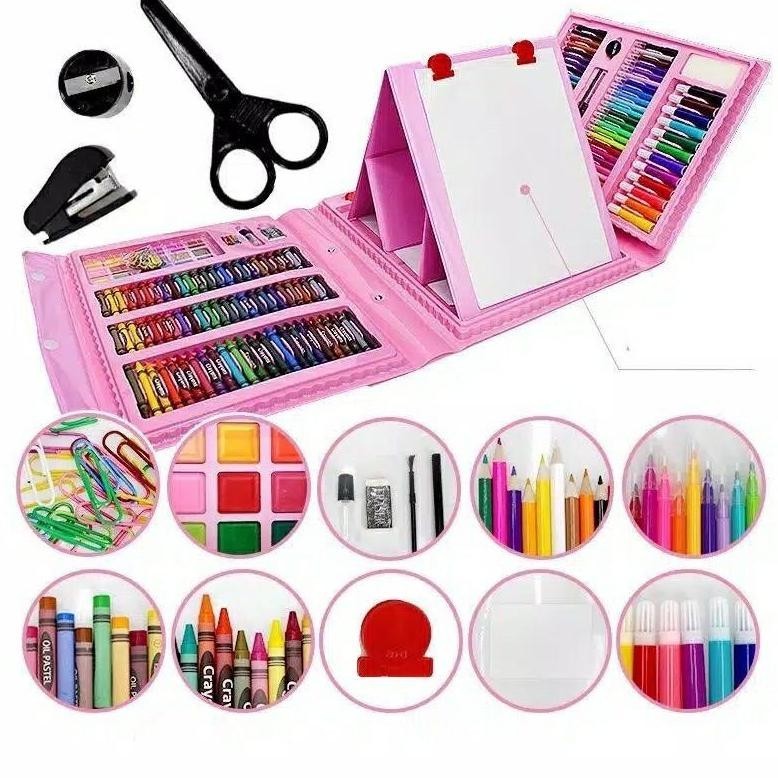 

Ad-56 [Smallbell Shop]Crayon Set 208Pcs / Krayon Mewarnai Anak 208Pcs / Pensil Warna Set 208Pcs Gratis Ongkir