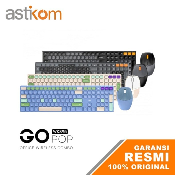 Diskon Keyboard Mouse Fantech Go Pop Wk895 Wireless
