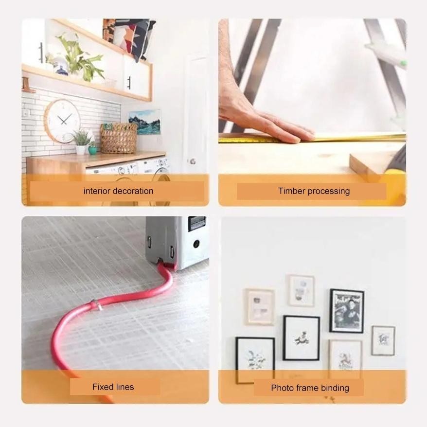 

BISA COD Free 600 paku Staples Tembak Gun Tacker Stapler Staples Perekat Powerfull Eh76