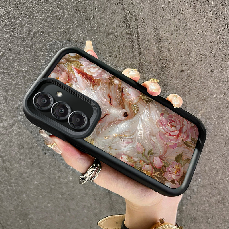 Casing Hp Samsung A25 Samsung A15 4G A15 5G M15 5G A35 5G A55 5G Case Pola rubah aesthetic HP Cesing