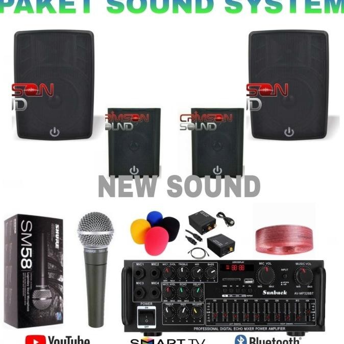 Jual Paket Sound System Indoor Dan Outdoor Paket Sound Crimson Cafe Resto