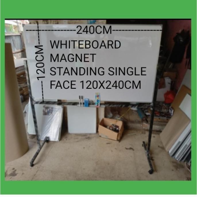 

Jual Papan Tulis Whiteboard Magnet Standing Single Face Zettaki 120X240Cm