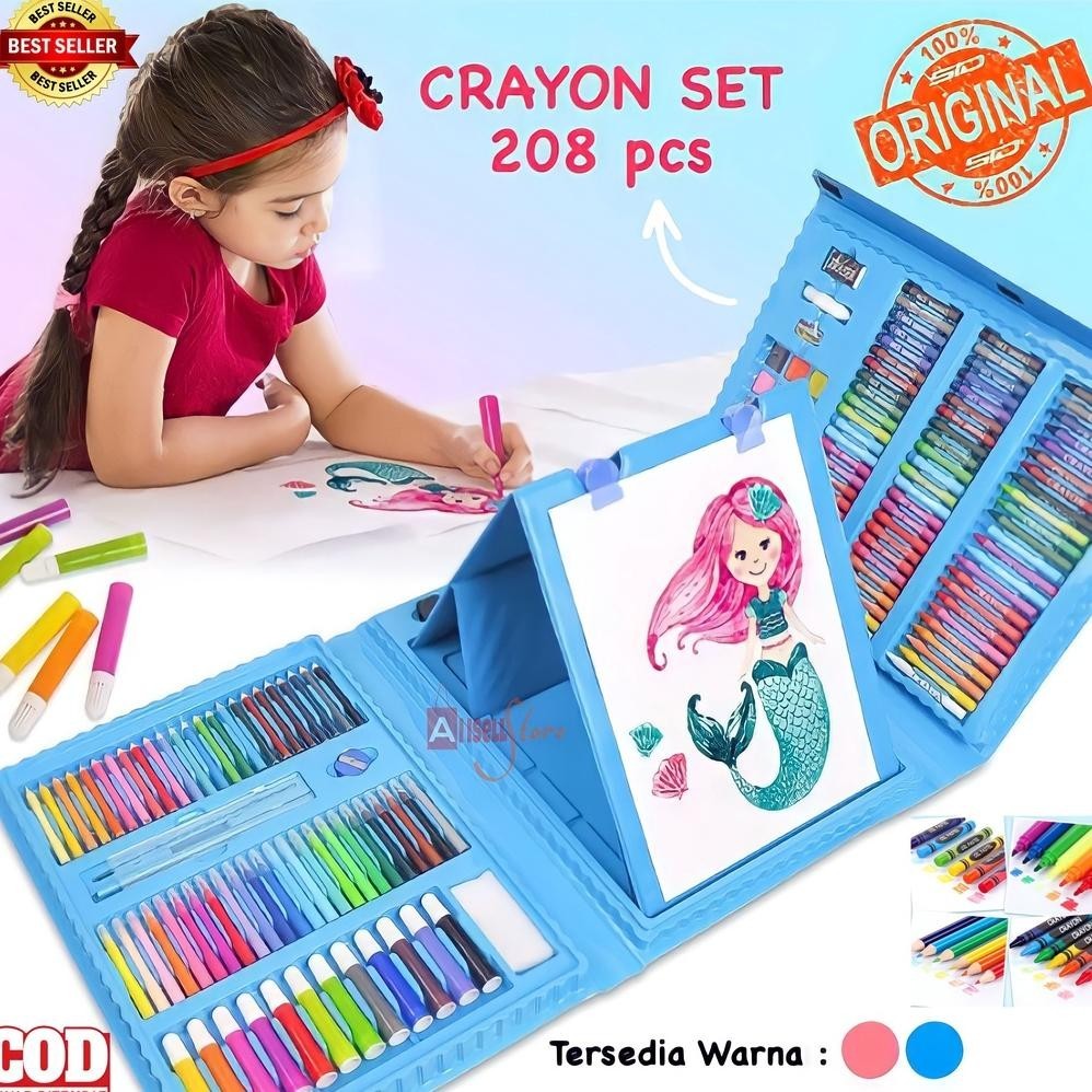 

Terlaris! ( Bisa Cod ) Promo Crayon 208 Pcs Warna Set Super Mega / Pensil Mewarnai Alat Menggambar Anak / Crayon 208Pcs Pensil Krayon Warna / Art Set 208 Pensil Warna / Artset Crayon Isi 208 Murah / Alat Tulis Mewarnai Anak Sale