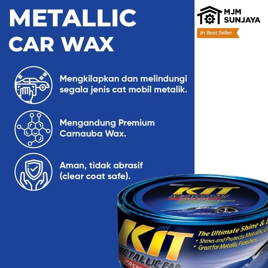 CR - KIT Car Paste Wax Metallic 225gr Pasta Poles Pengkilap Pelindung Cat Body Mobil Motor Metalik 2