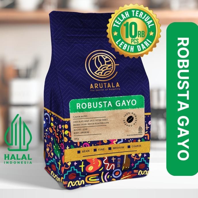 

Arutala Kopi Gayo Alur Badak Robusta Coffee 1Kg