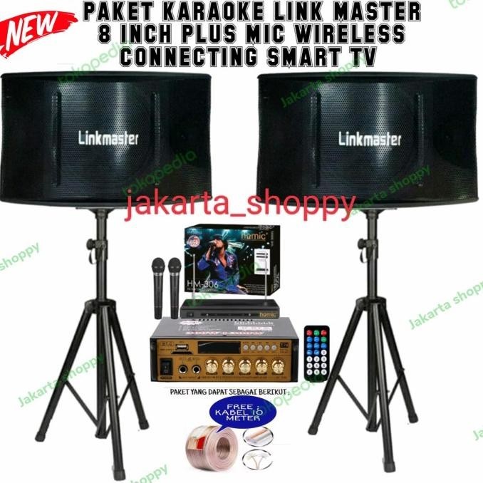 Jual Paket Karaoke Sound Sistem Link Master 8 Inch