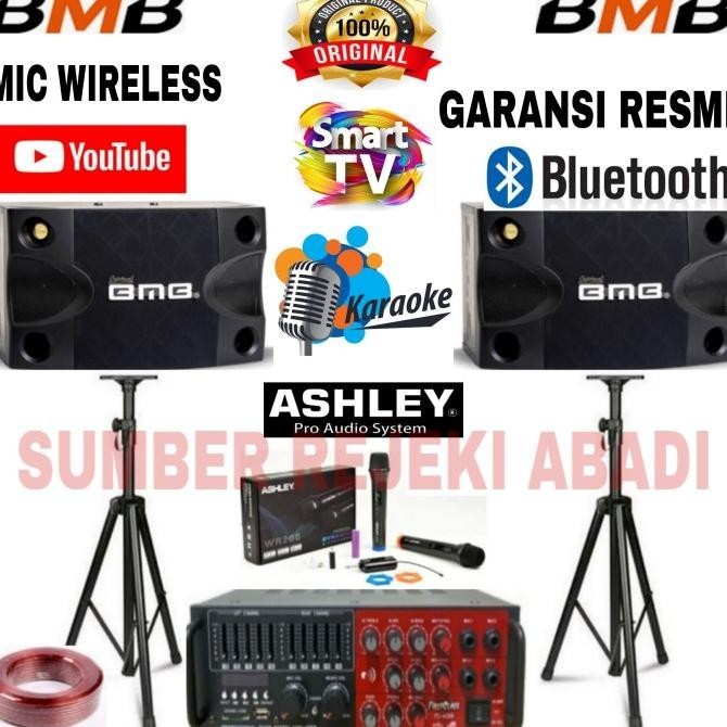 Jual Distributor Paket Sound System Karaoke Bmb 8 Inch Mic Wireless Ashley