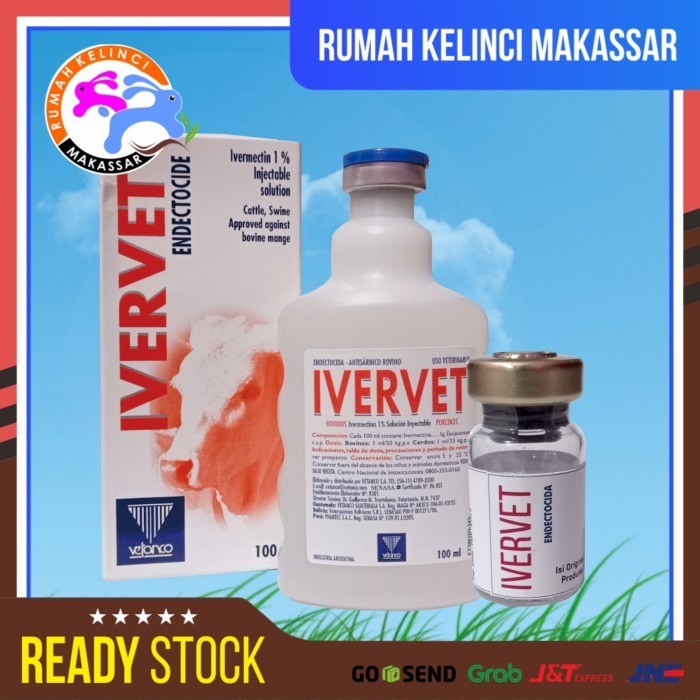 ] Ivervet Repack 5 ML Obat Scabies Kelinci Kucing Anjing Domba Hewan