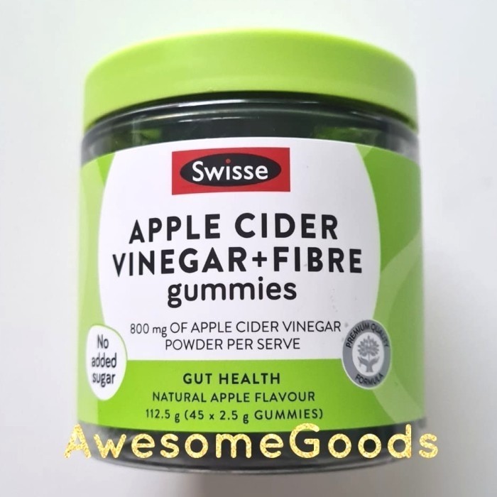 

Swisse Australia Cider Vinegar + Fibre 45 Gumes