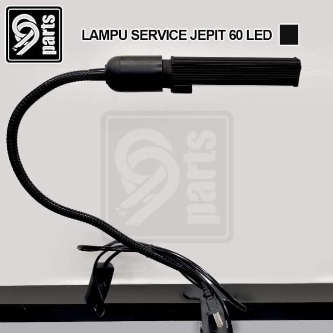 Lampu Jepit Service 60 Led + Gagang