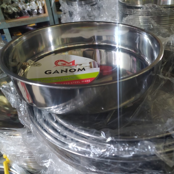 Loyang Kue Bolu Bulat Stenlis Stainless Steel Isi 5Pcs