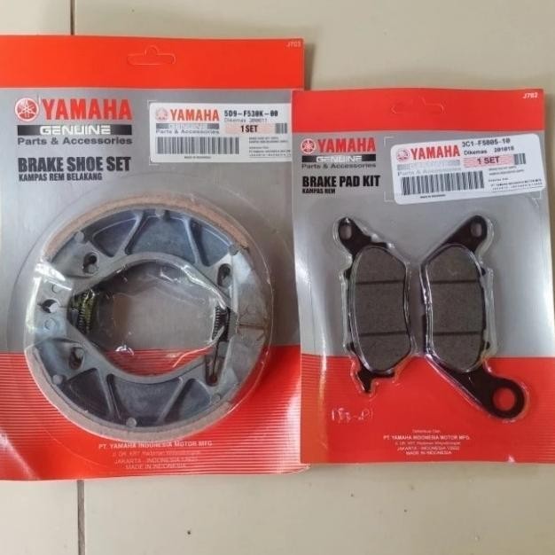 KAMPAS REM DEPAN BELAKANG YAMAHA JUPITER Z BURHAN ROBOT ORI YGP