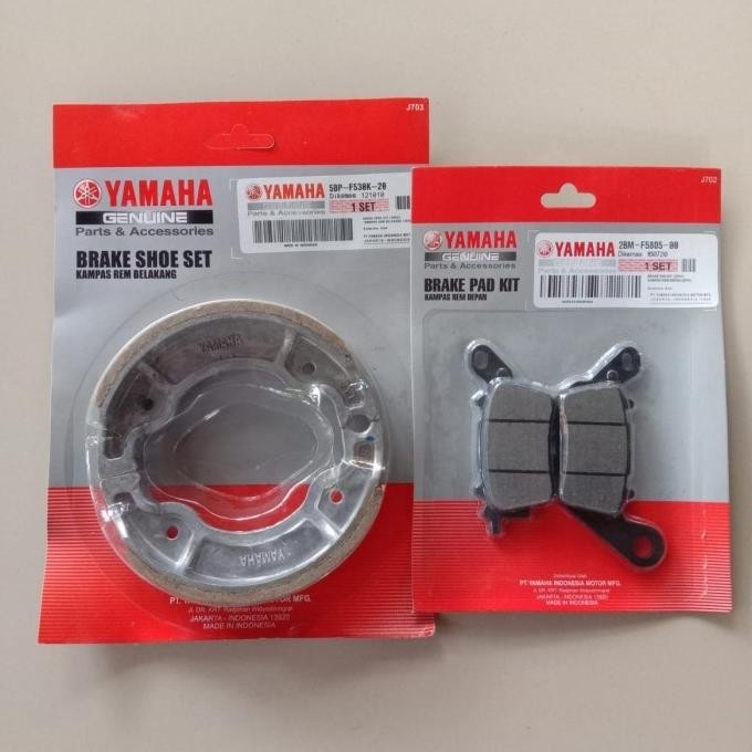 KAMPAS REM 1SET DEPAN BELAKANG MIO M3 KUALITAS ORI