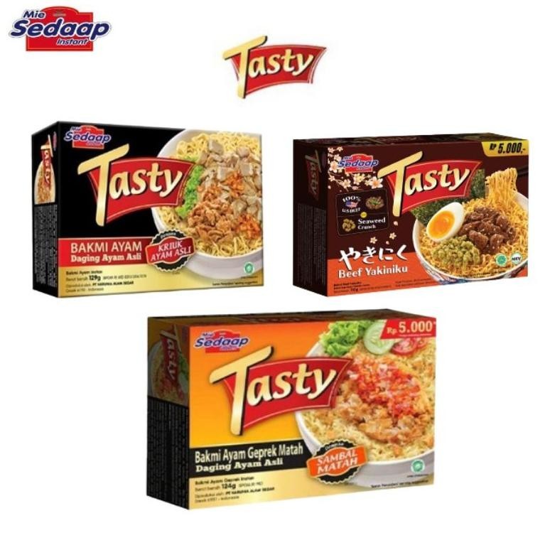 

New Produk Sedaap Tasty Bakmi Ayam Mie Instan .