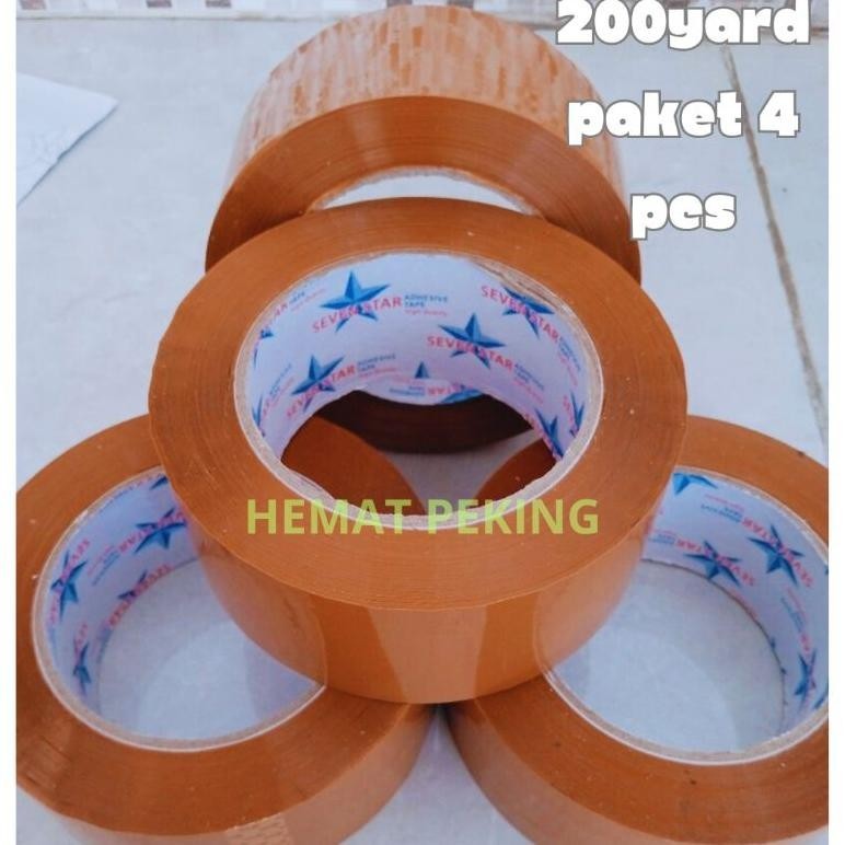 

PROMO Lakban Gratis Ongkir 200 yard Paket isi 4 Pcs Up15