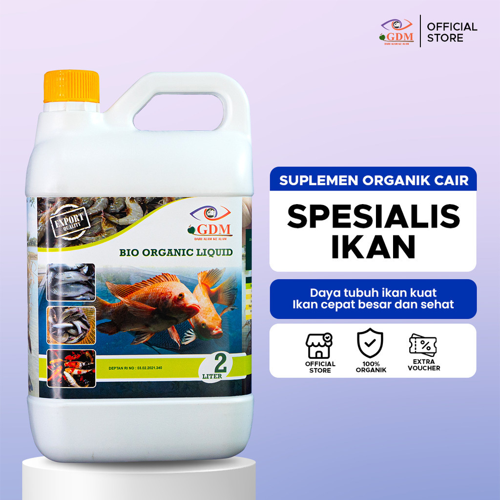 GDM Suplemen Organik Untuk Perikanan 2 Liter