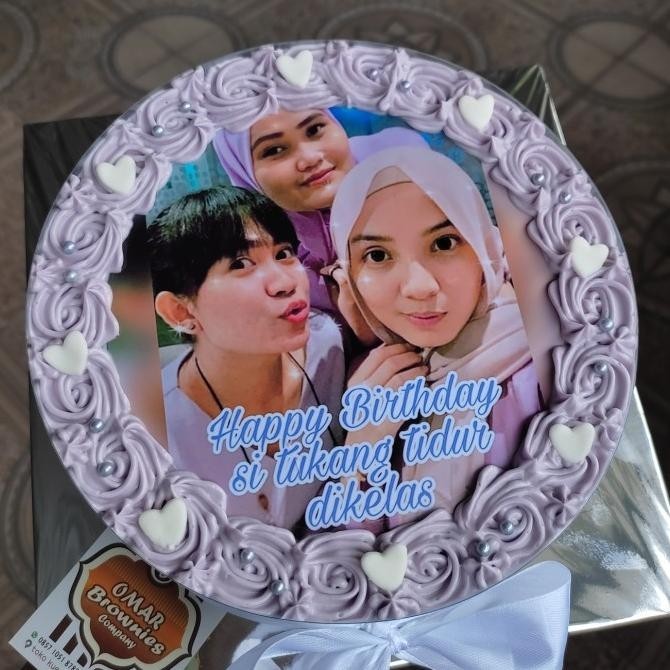 cake foto - kue ultah foto - kue ulang tahun foto 20cm