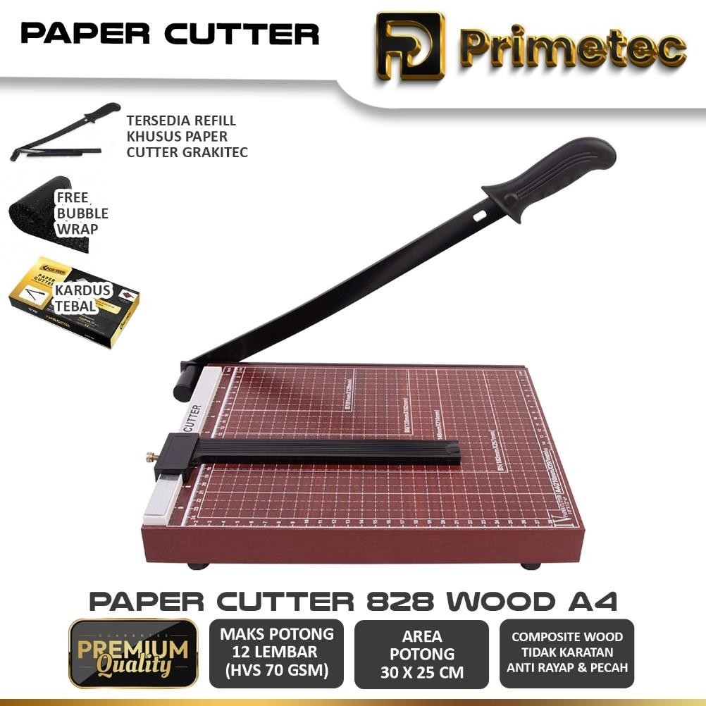 

ryu-56 Paper Cutter A4 ( Alat Potong / Mesin Pemotong Kertas HVS, Sticker, Dos, PVC ID Card, Yellow Board, Art Paper, Vinyl. Bontax Camel, Kertas Original
