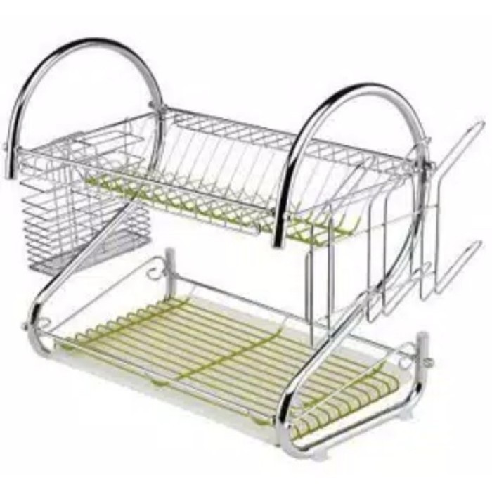 Rak Dapur 2 Susun/Rak Piring Stainless 2 Susun