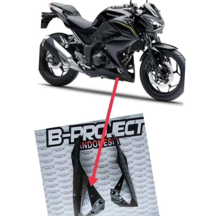 Undercowl Kawasaki Z250 Real Carbon Kevlar Murah