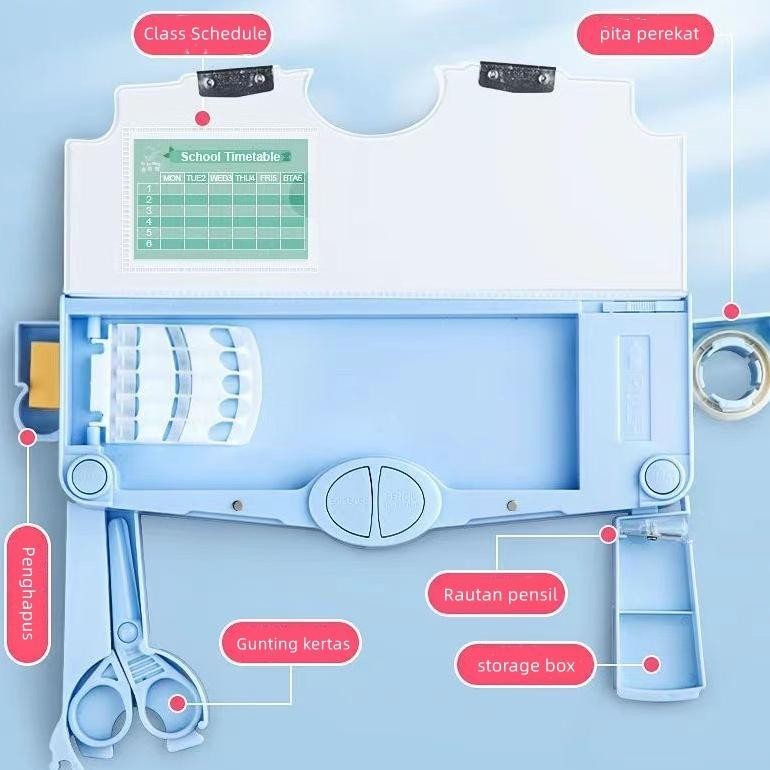 

Tempat pensil multifungsi kartun, tempat pensil multifungsi anak berkapasitas besar/Tempat pensil yang menyenangkan