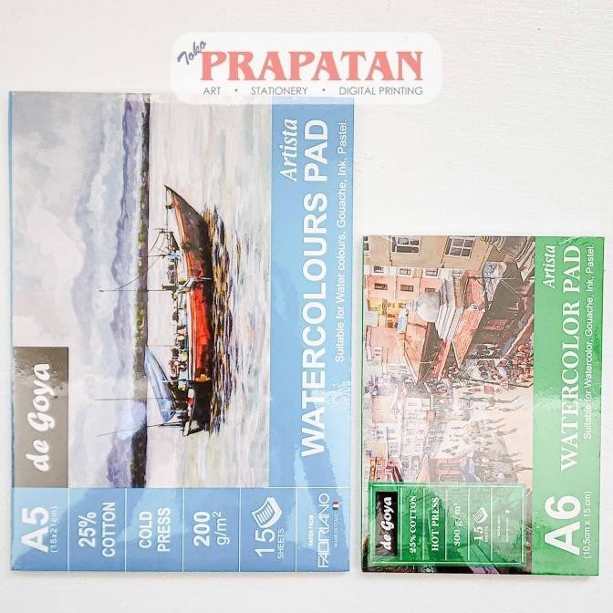 

De Goya Watercolor Book Pad X Fabriano A6 | Buku Cat Air