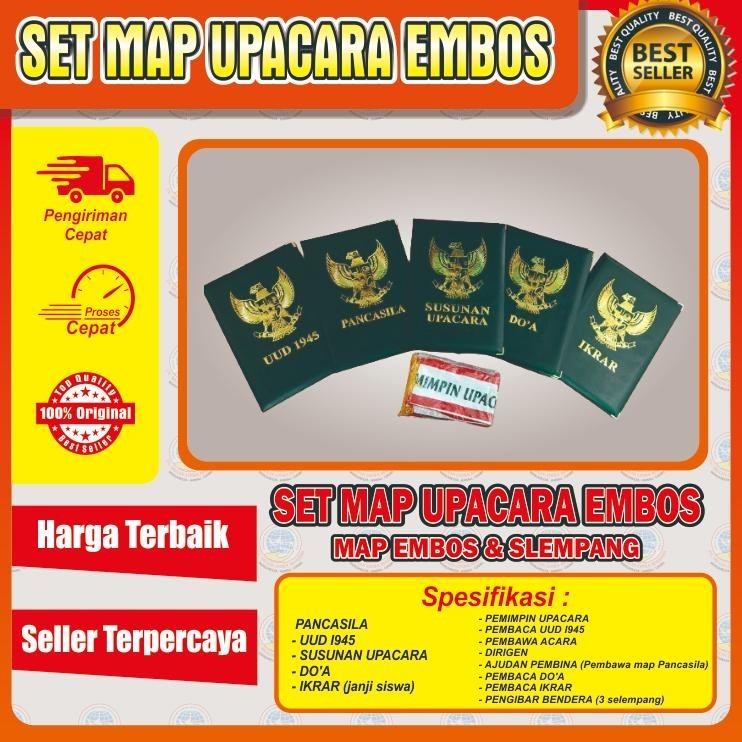 

promoo baru map upacara (hotprint/emboss) & selempang upacara