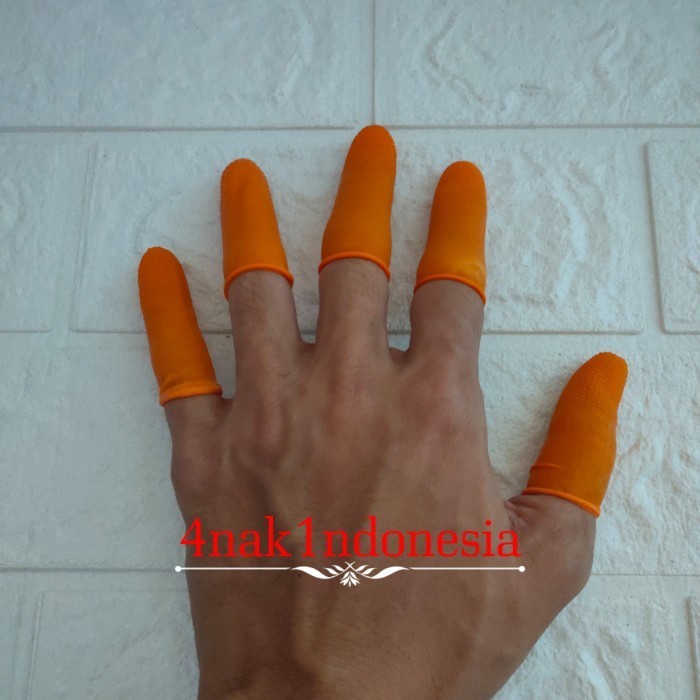Open DS] SARUNG JARI TANGAN KARET Latex Rubber Fingers Gloves