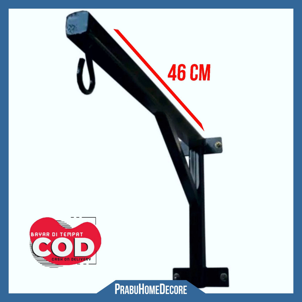 Besi Cantolan Ayunan Bayi Gantung Tempel Dinding Panjang 46cm | Gantungan Samsak Bantalan Tinju Hita