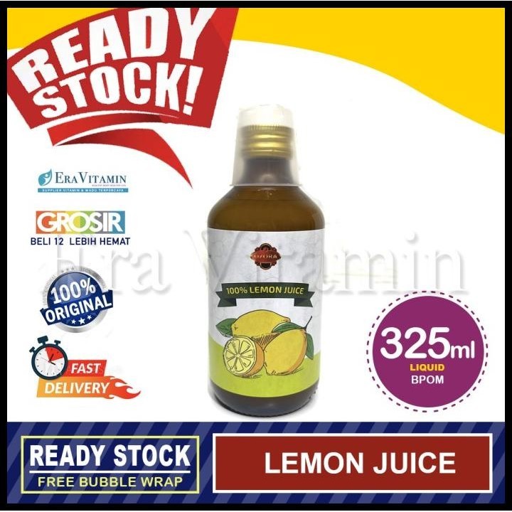 

Ozora Pure Lemon Juice Sari Lemon Murni Dailywell 325Ml