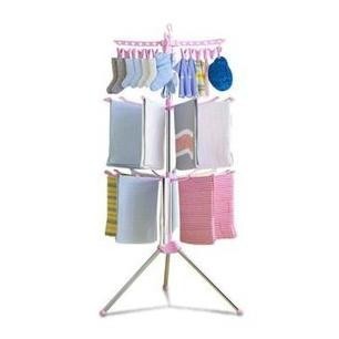 TERBARU - Rak Jemuran Menara Lipat, Gantungan Baju Bayi Merek Shenar