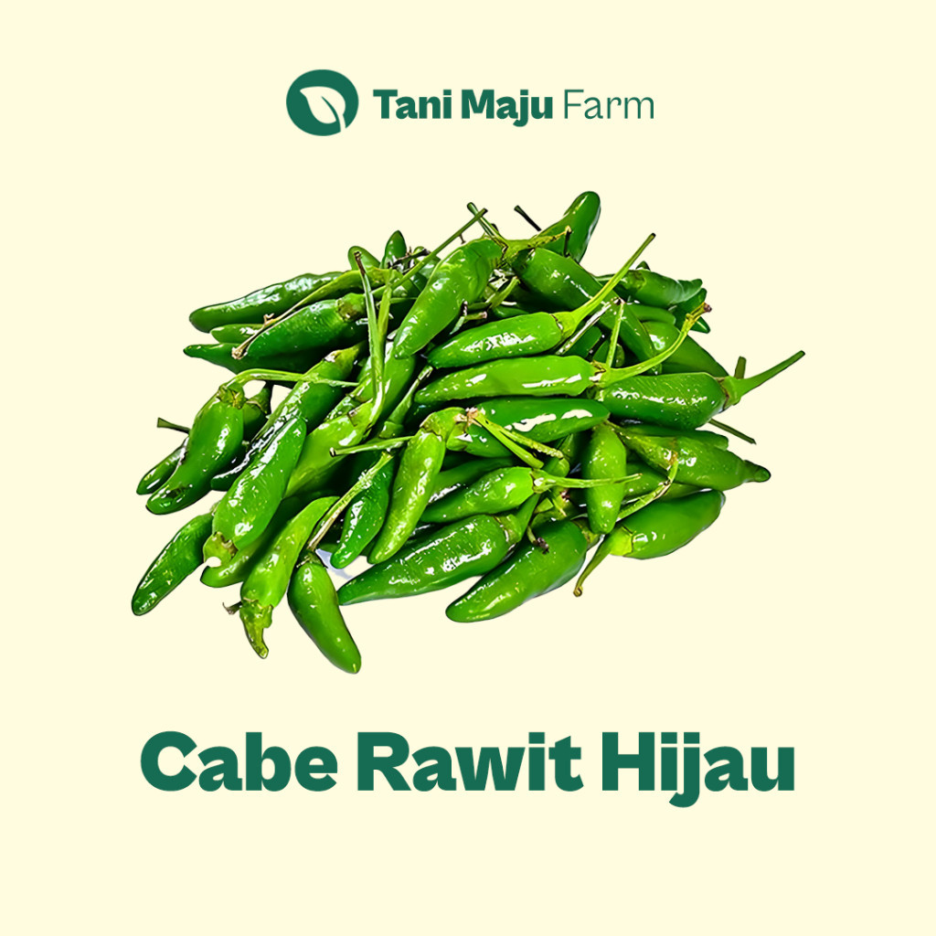 

Cabe Rawit Hijau Lombok Cabai Chili Fresh Organik (100 gram) - Rempah