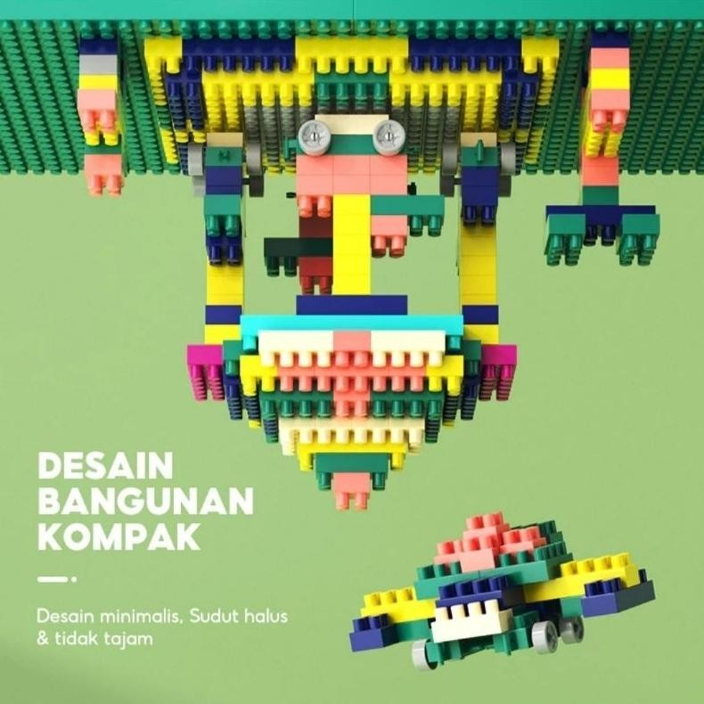 M-4 280Pc 560Pc Square Building Blocks - Balok Susun Kkv - Mainan Best Seller - Mainan Edukasi Anak 