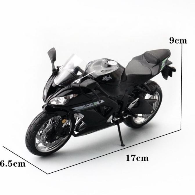 TWH KAWASAKI NINJA ZX-6R / NINJA 636 DIECAST MOTOR SKALA 1:12 Premium Hadiah Kado Koleksi