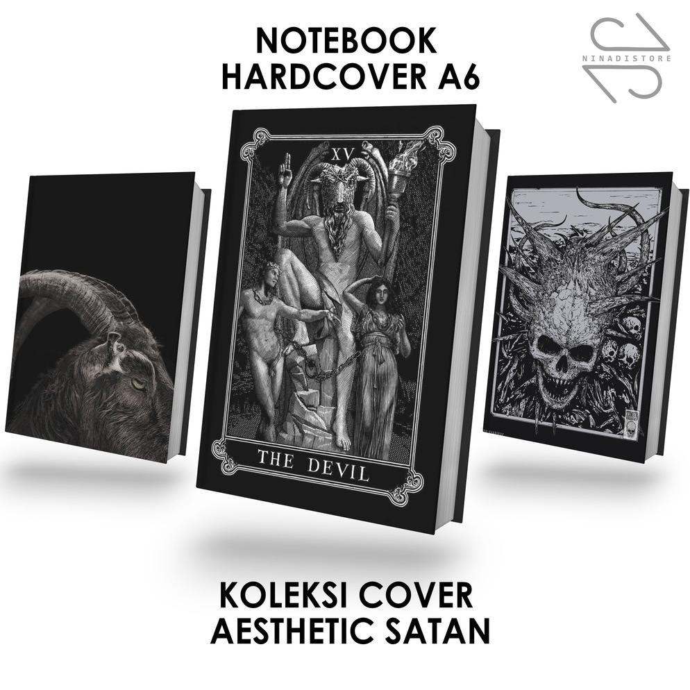 

Uk-68 Pocket Book/Notebook Buku Tulis Catatan Satan Note Agenda Planner, Journal, Diary, Gift / Premium Hardcover A6 Isi Polos Dan Garis Viral