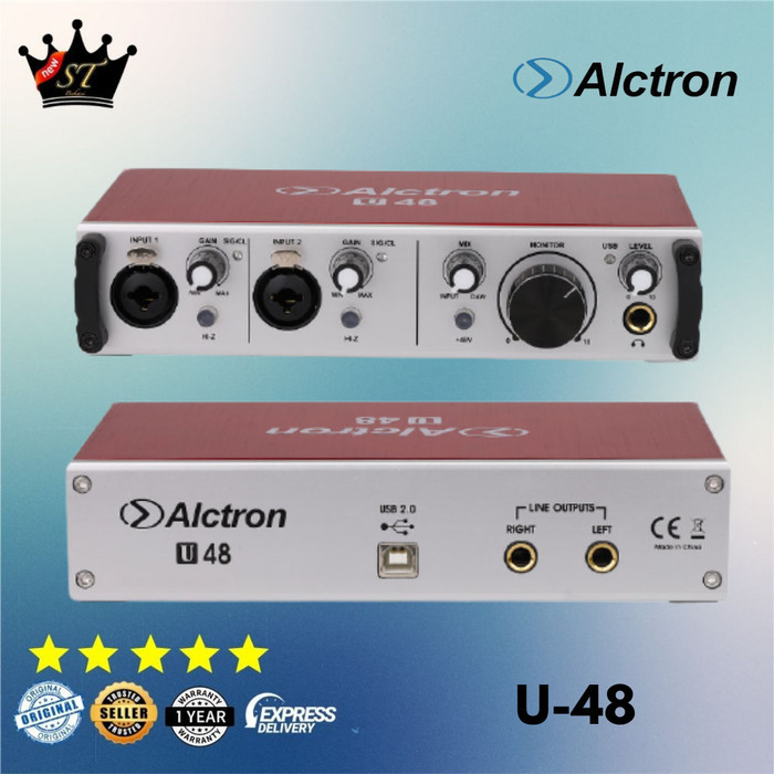 

Alctron U48 U-48 Soundd USB Audio Interface 2 Dual Original